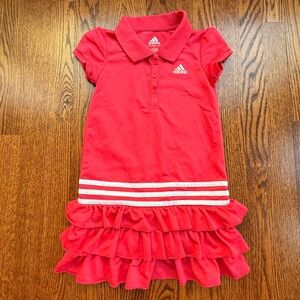 Adidas Tiered Ruffle Polo Dress 5